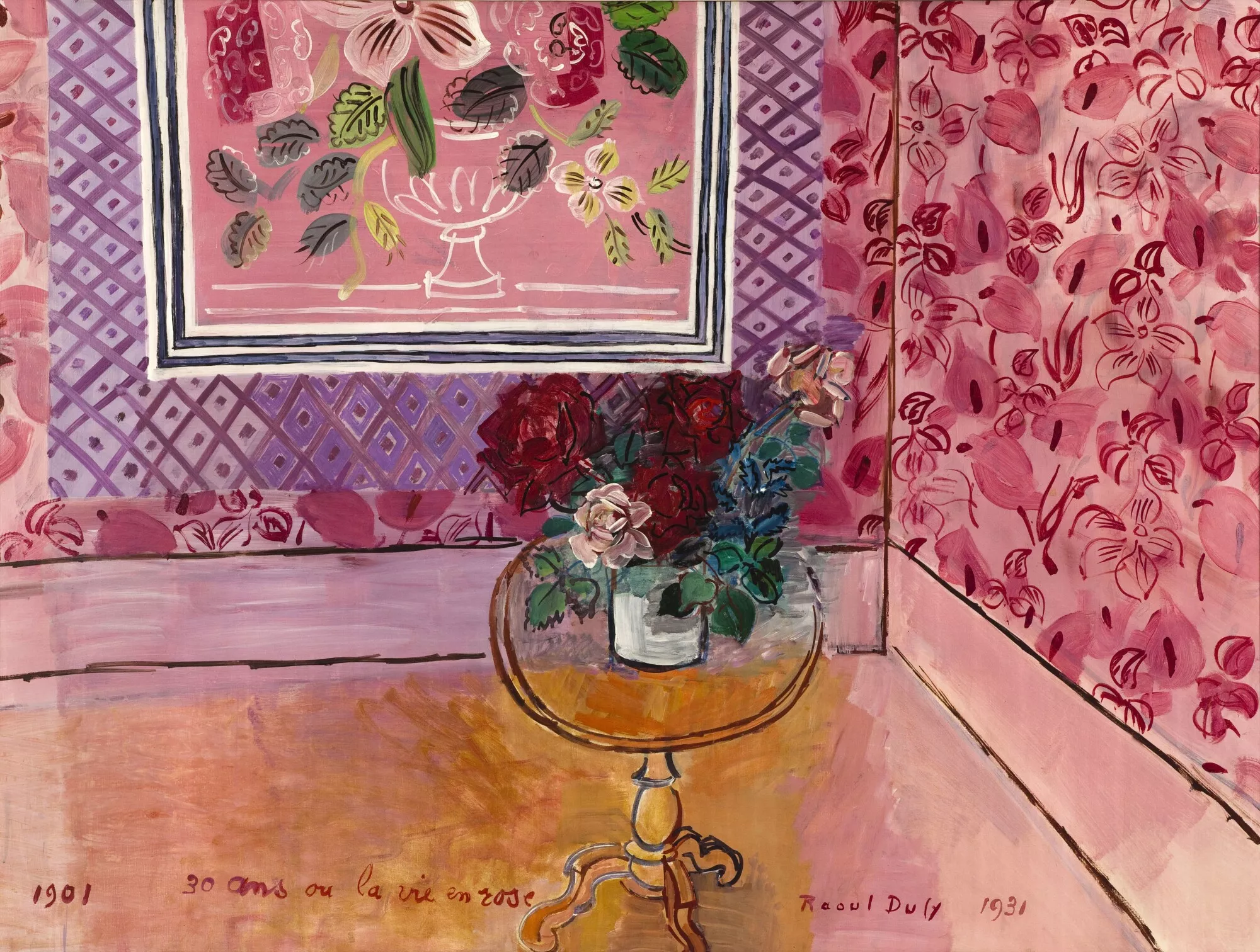 Raoul Dufy (1877-1953) "30 años o vida en rosa", 1931 París, Musée d'Art Moderne de la Ville de Paris, donado por Mathilde Amos, 1955 © Museos de París / Museo de Arte Moderno de la Ciudad de París
